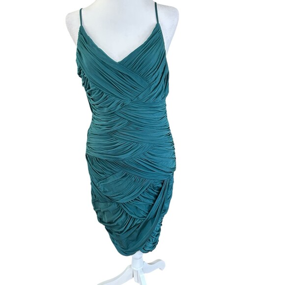 Halston Heritage NWT Ruched Cami Dress‎ (MSRP $375) Sz L - Picture 1 of 6